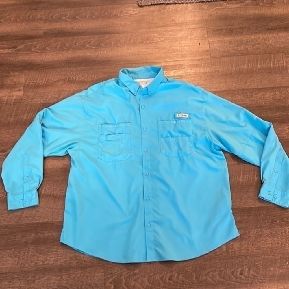 Columbia performance fishing gear button down shirt